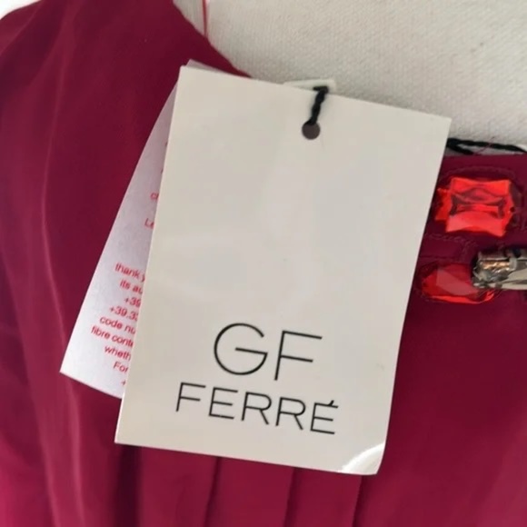 GF FERRE silk dress sz 40 Italian, US 4/S NWT - Picture 6 of 16